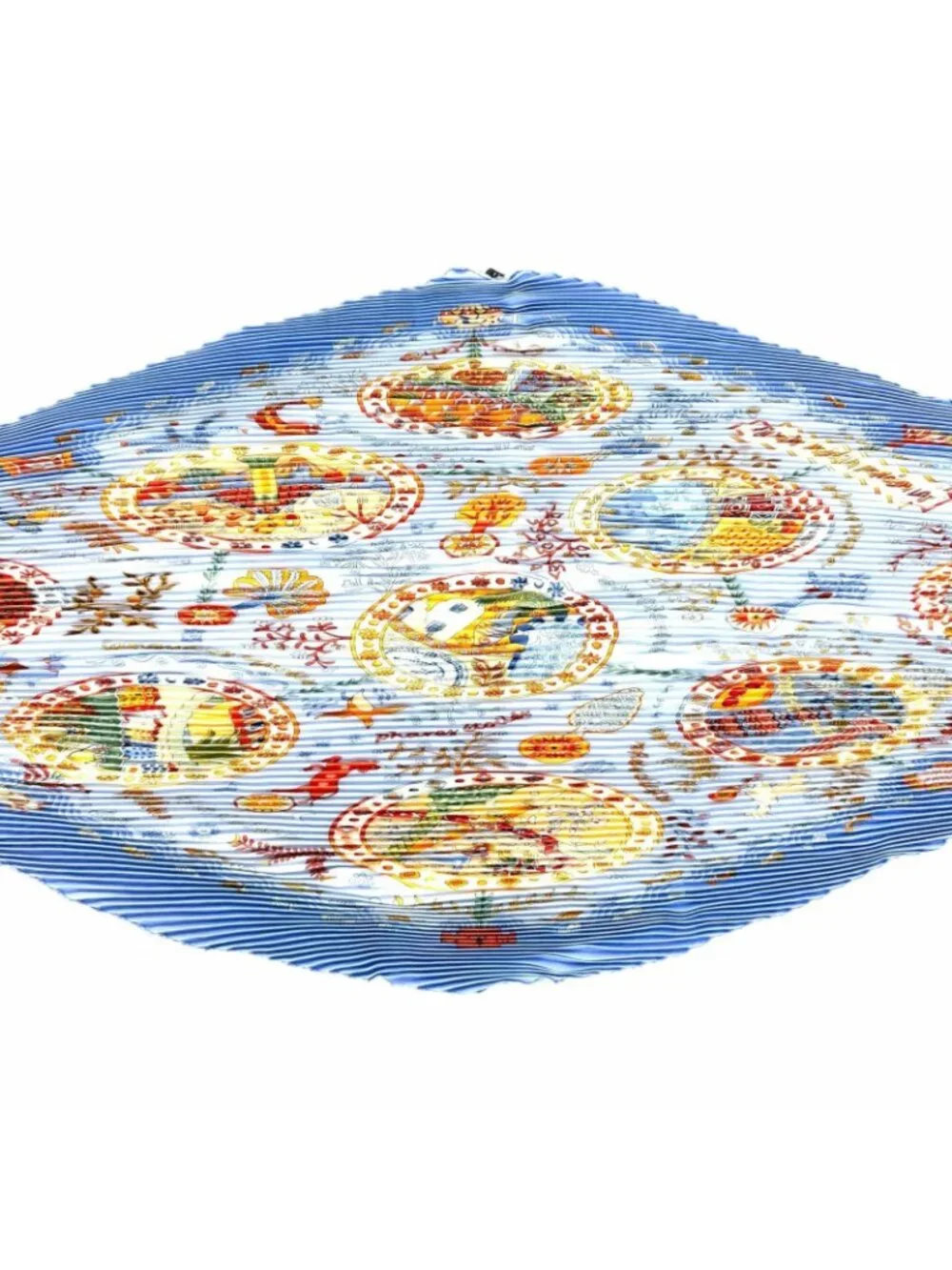 Hermes Carre 90 Escales Mediterraneennes Mediterranean Port 100% Silk Diamond